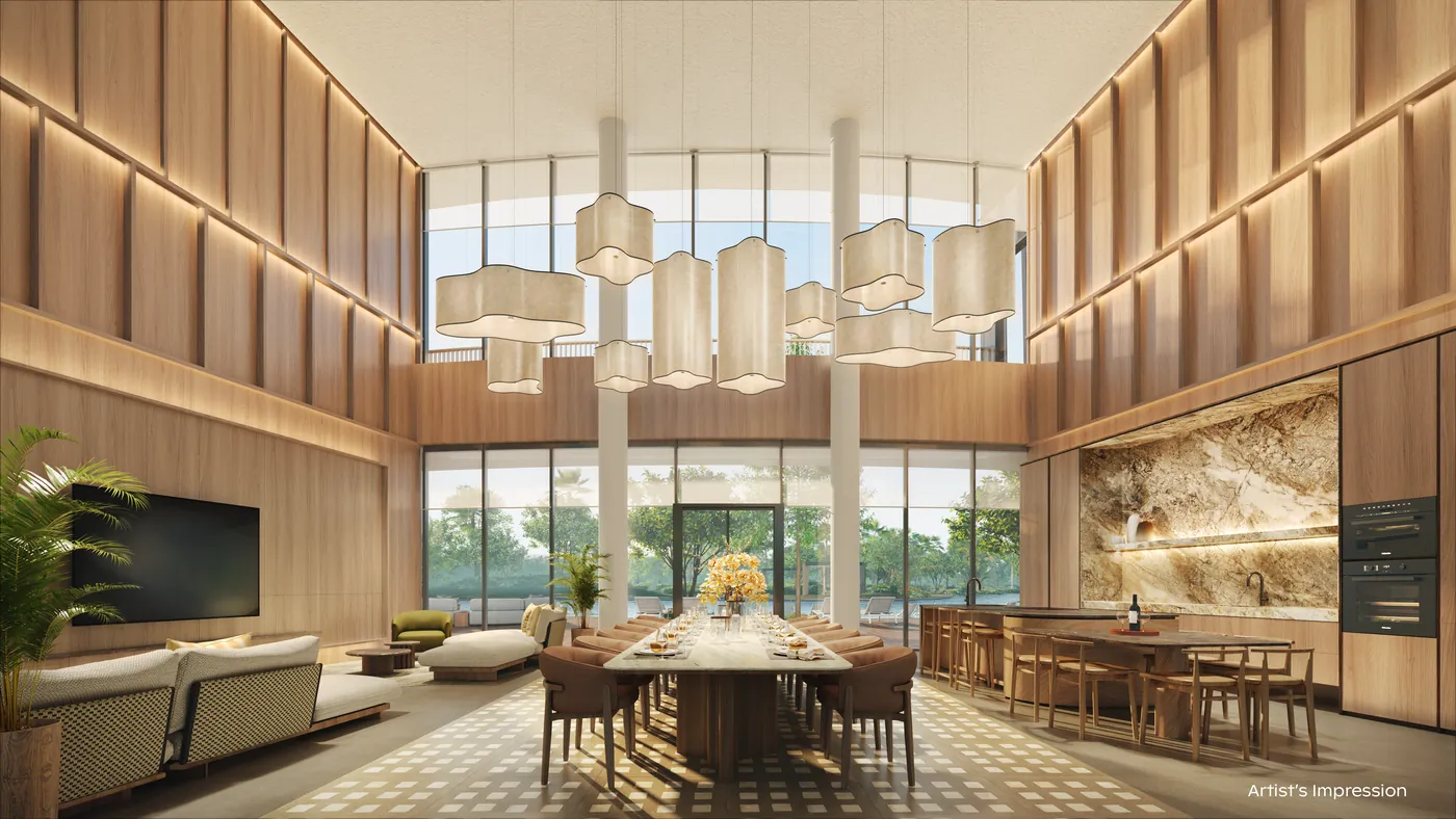 Artist's impression of the Grand Function Room in the Grand Clubhouse at Thomson Reserve