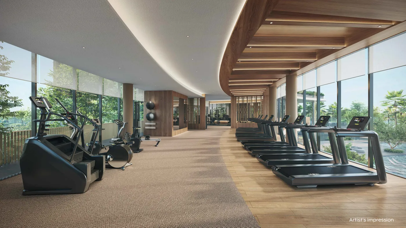 Artist's impression of the Main Gym in the Grand Clubhouse at Thomson Reserve