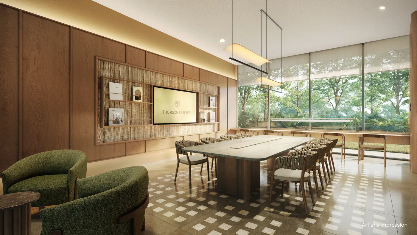 Artist's impression of the Maple Room, Function Room 3, at Thomson Reserve