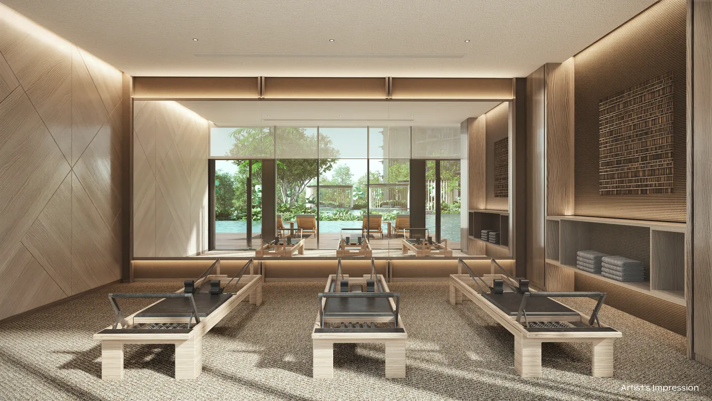 Artist's impression of the Pilates Studio at Thomson Reserve