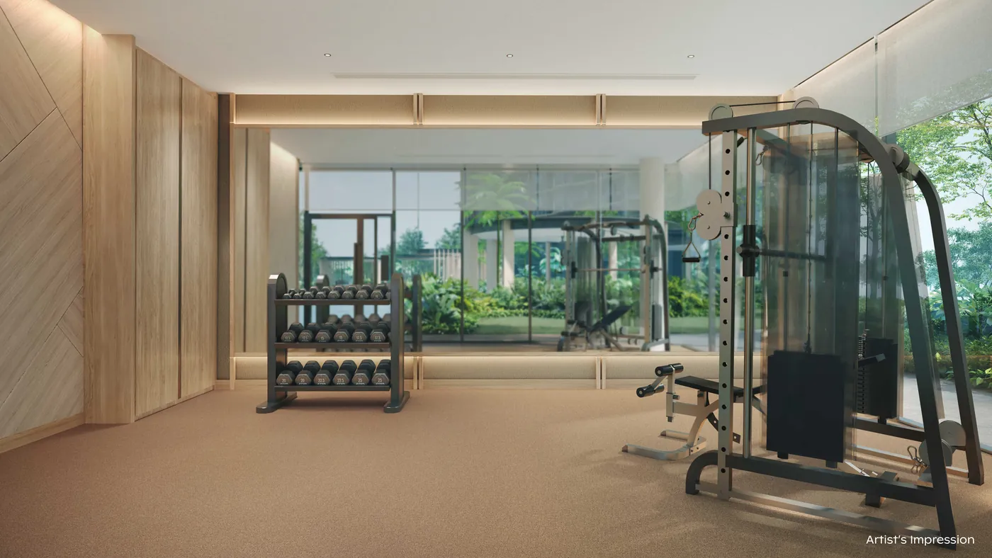 Artist's impression of the Private Gym in the Wellness Club at Thomson Reserve