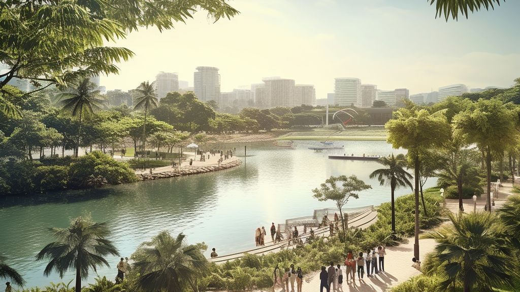 Jurong Lake District Master Plan showing transformation and development zones