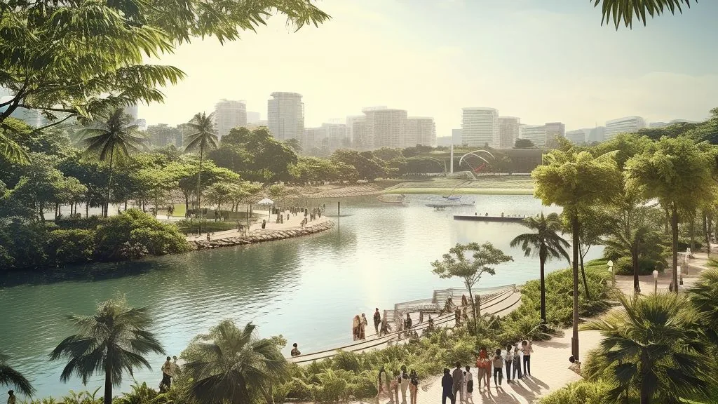 Jurong Lake District Master Plan showing transformation and development zones