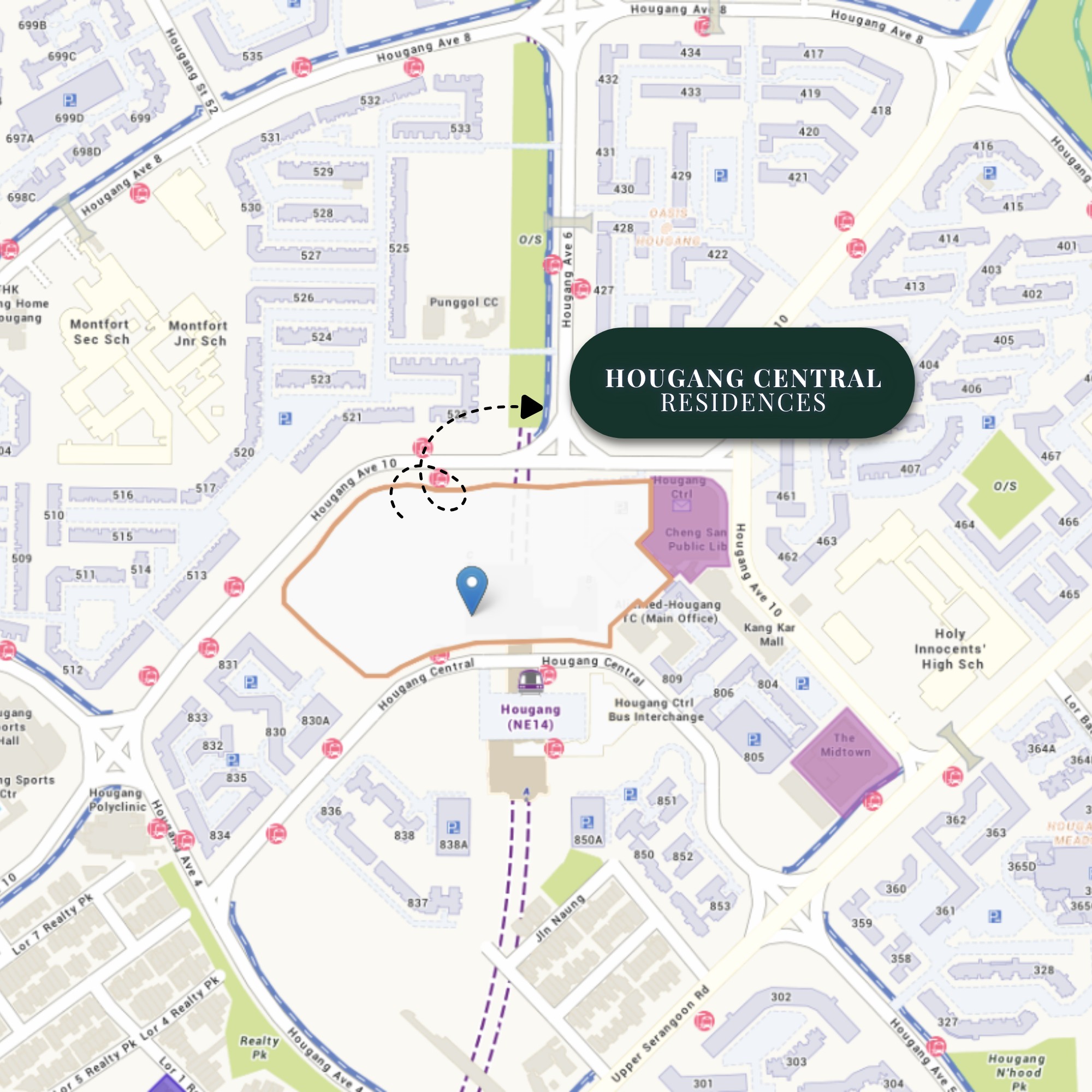 Hougang Central GLS Site Map